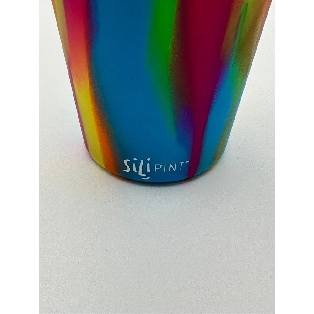 Silipint Pensacola Florida Silicone Pint Glass Set Tie Dye Unbreakable Cups 16oz